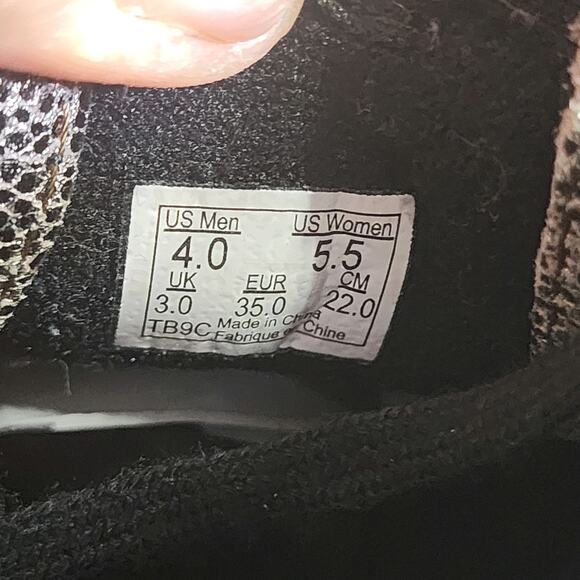 Vans Metallic Silver and Black High-Top Sneakers - Picture 6 of 8